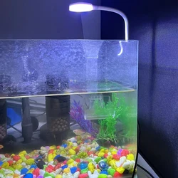 5V USB Power Mini LED Fish Tank Lamp 3W Energy-saving For Small Size Fish Tank Anti-splash Water Clip Lamp Fish Tank Lighting