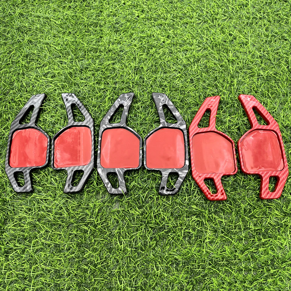 Alta qualidade 2 pçs volante do carro pá shift estender extensão shifter para audi a3 s3 a4 s4 b8 a5 s5 a6 s6 a8 r8 q5 q7 tt