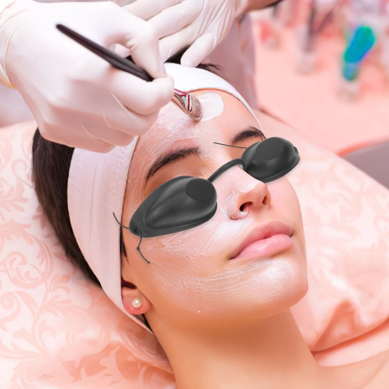 

3Pcs Tanning Eye Protection Goggles Elastic Adjustable Most Sizes for Sunbathing Uv Therapy Safety