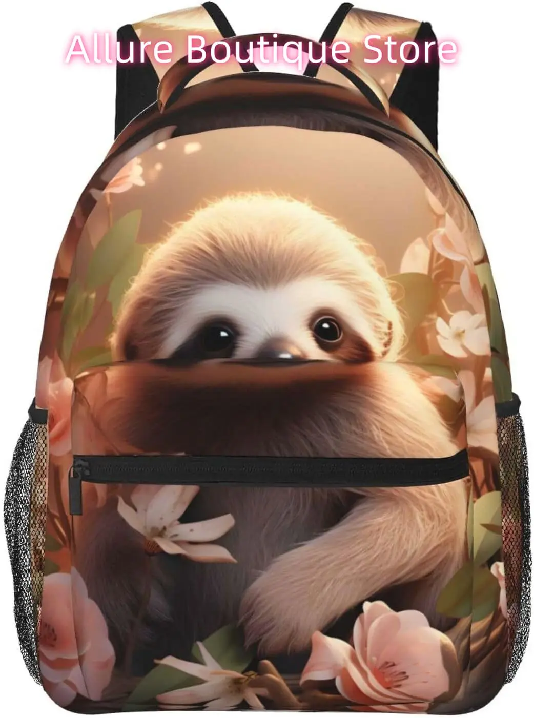 

laptop bag back to school Cartoon Sloths Lightweight Laptop Backpack Lightweight Multipurpose Travel Casual Daypack Unisex Colle