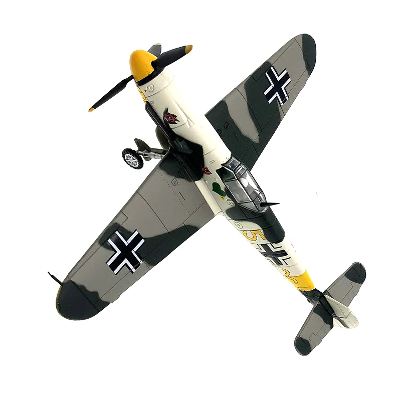 1:72 World War 2 German BF109 Famous Fighter Air Ace Military Aircraft Model Collection Ornament Military Hobbyist Collection