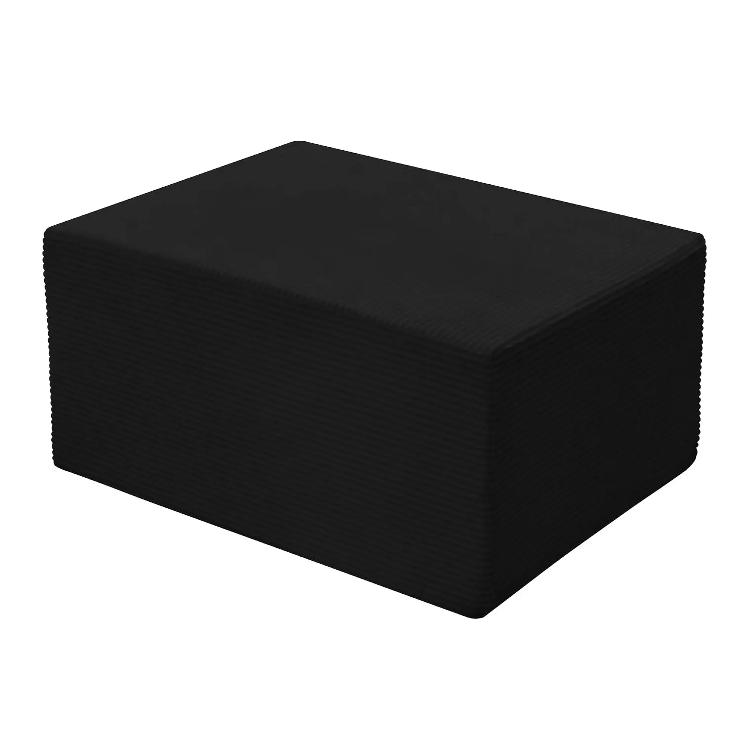 Modular Ottoman for Deep Seat Sectional Sofa, Memory Foam Boneless Foot Rest for Living Room Bedroom, Black, Customized