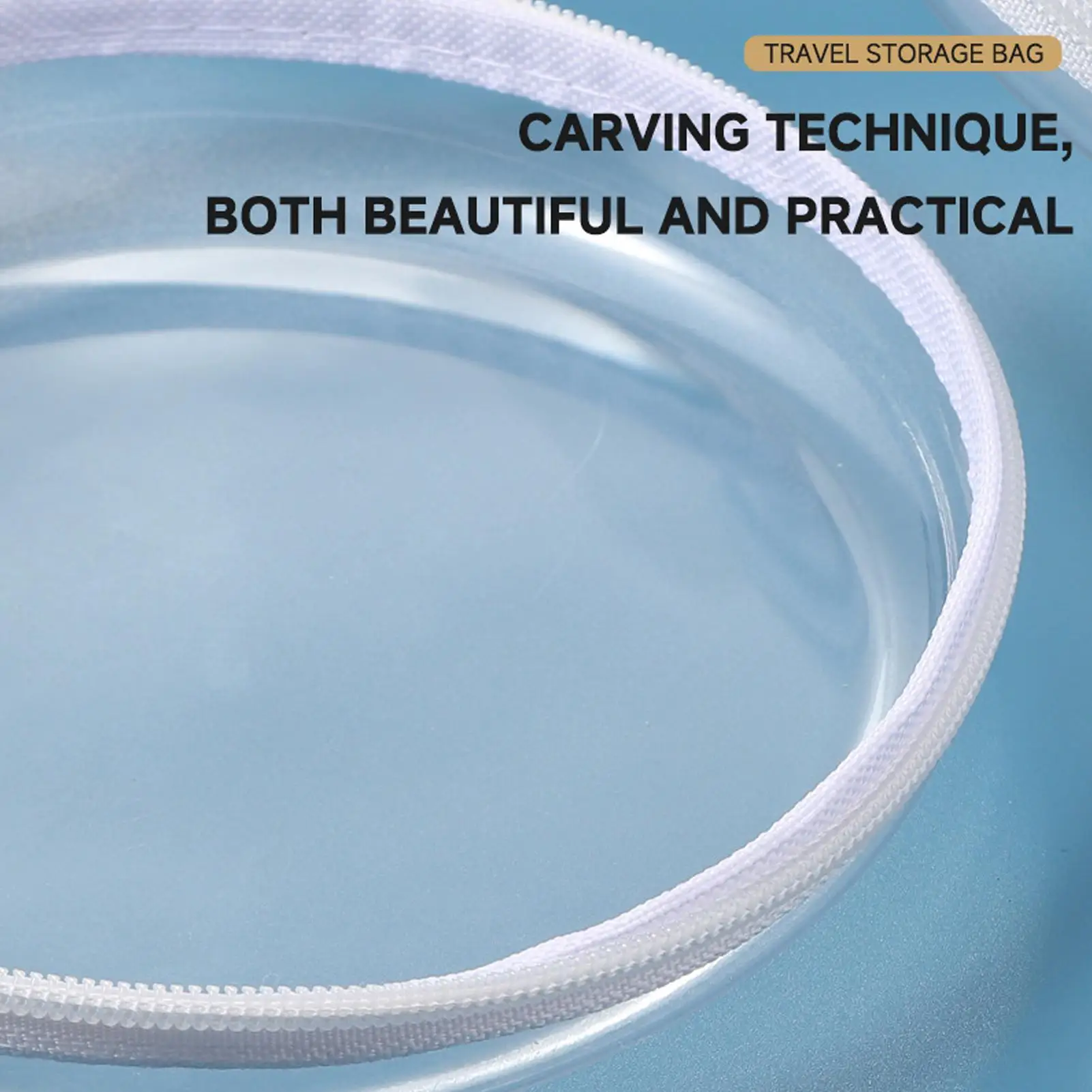 Travel Cosmetic Pouch Case Waterproof Portable Transparent Organizer Diaper Bag Organizer Pouches For Beach Camping Airplane