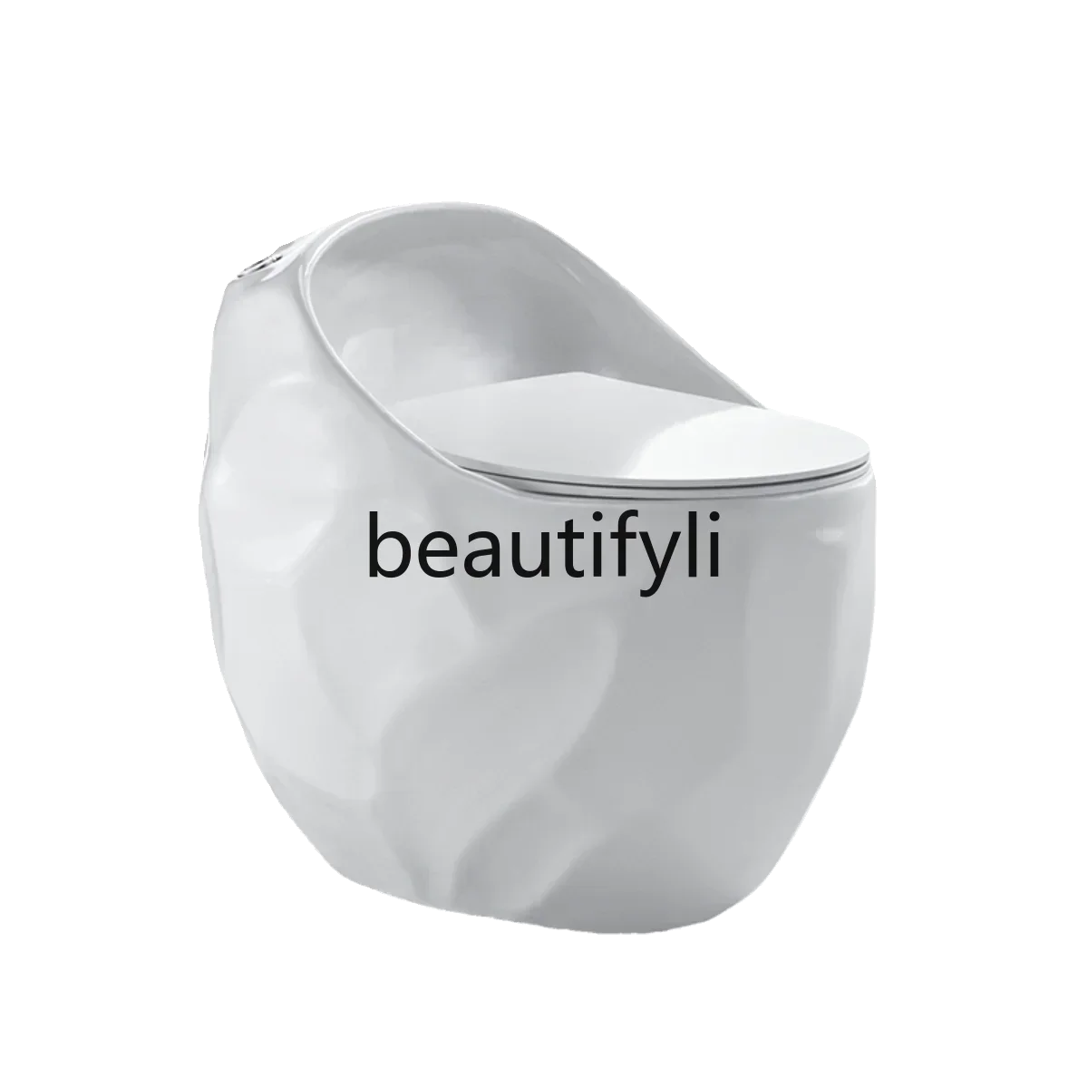 Small apartment toilet personalized egg-shaped siphon toilet large pipe splash-proof deodorant silent toilet