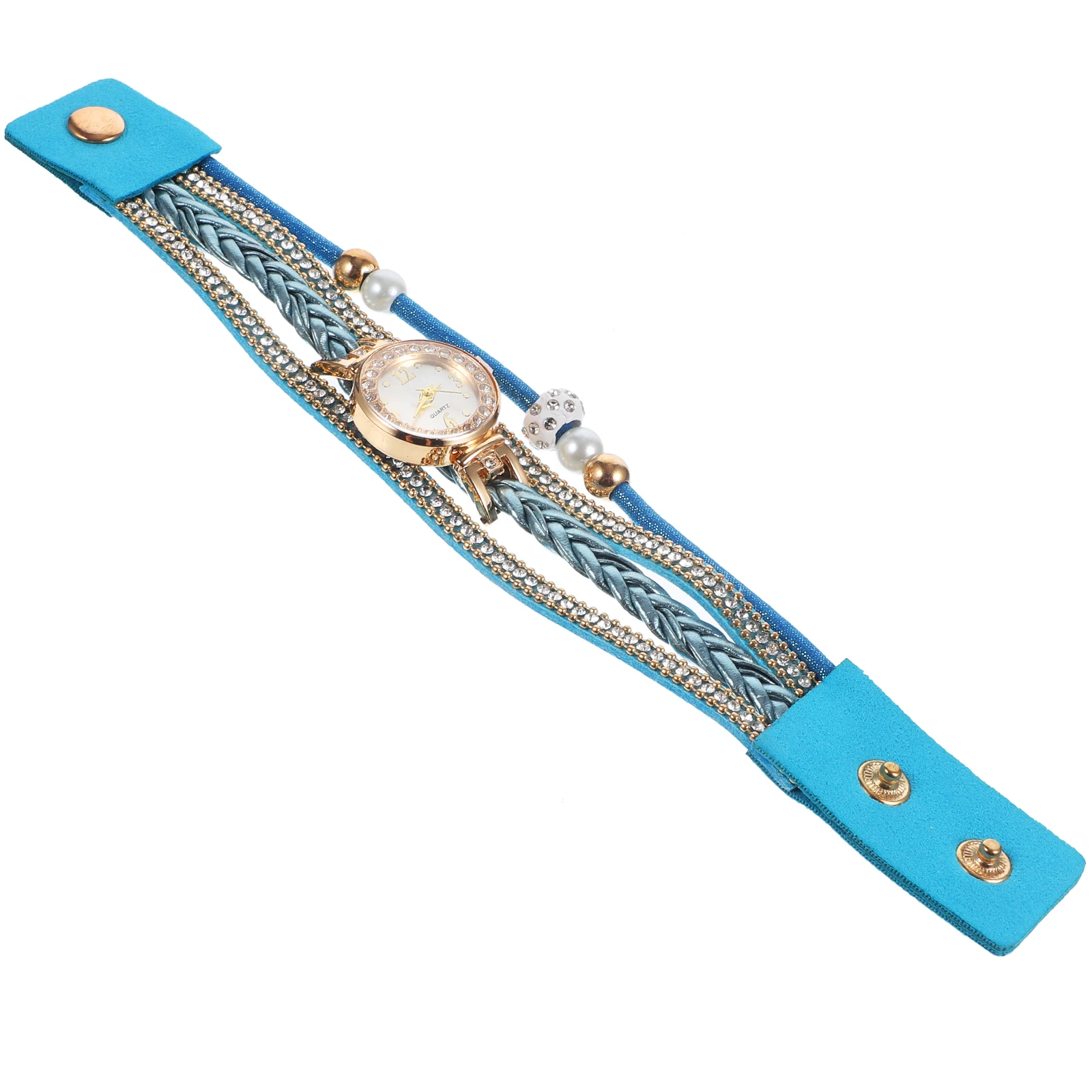 

Pearl Bracelet Watch Fashion Quartz Wristwatch Vintage Creative Women Pearl Design Durable Precise Timekeeping Birthday Gift