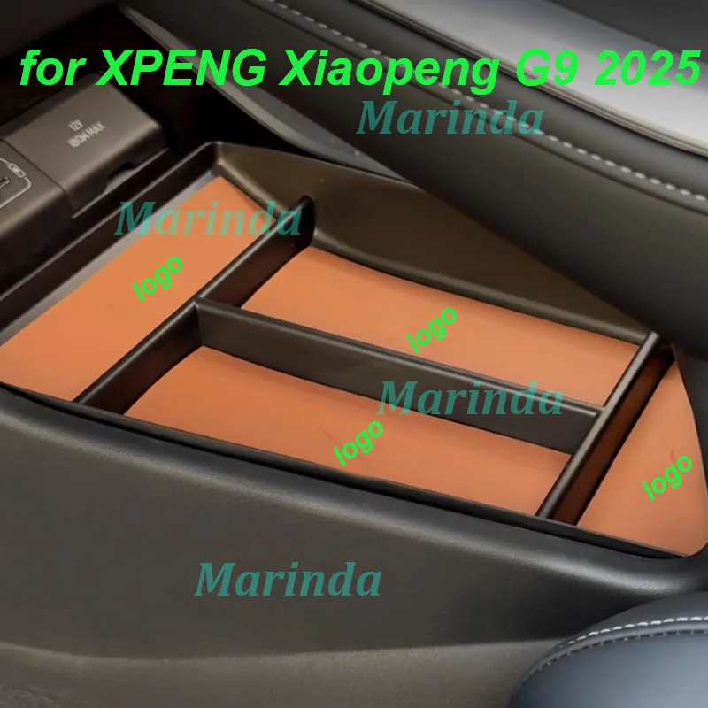 

Car Under Central Console Storage Box for XPENG Xiaopeng G9 2025 Under Armrest Box ABS Tidying Box Interior Accessories
