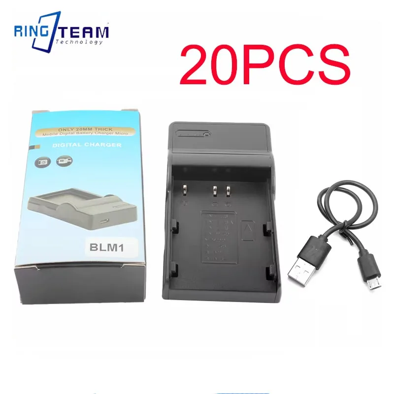 20PCS/LOTS PS-BLM1 BLM-1 USB Charger For Olympus C-5060 C-8080 E-30 E-300 E-330 E-500 E-510 E-520 E3 E30 BLM1 Camera Battery