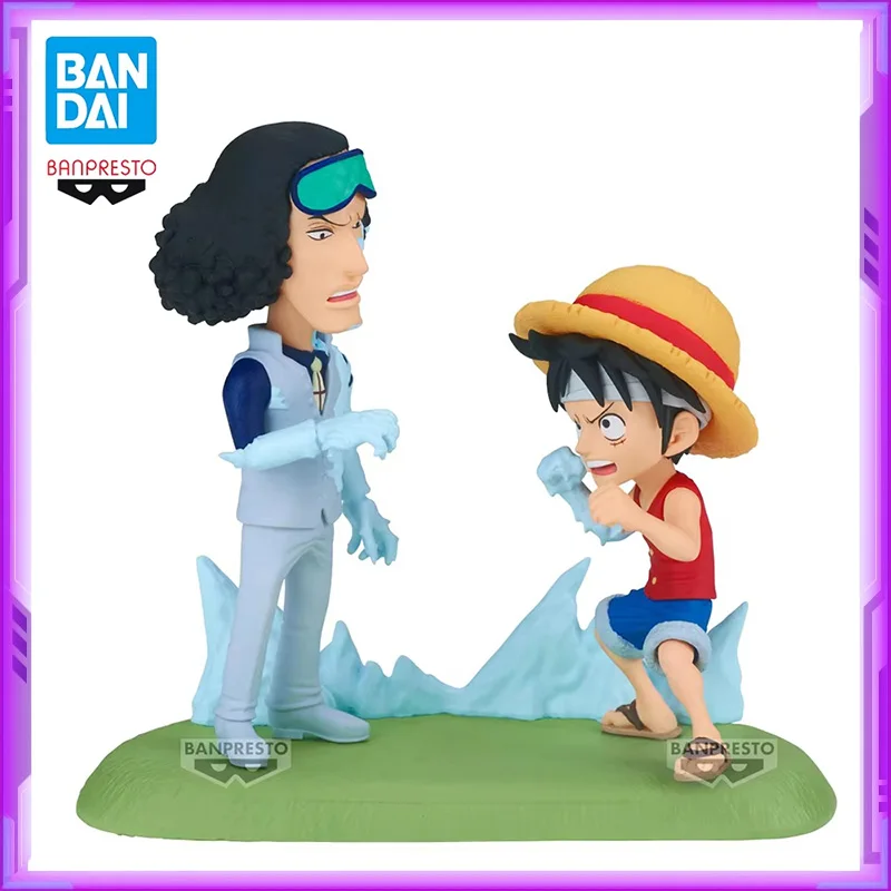 Original BANDAI Banpresto WCF ONE PIECE Monkey D. Luffy VS Kuzan PVC Action Figure Anime Figures Model Toys Christmas Gifts