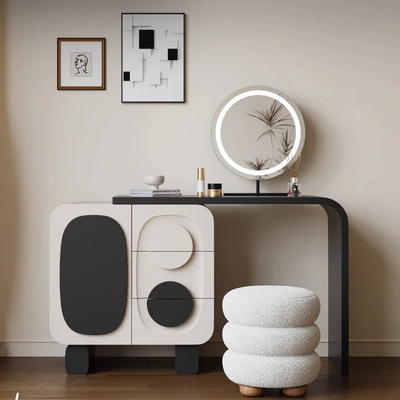 Minimalist Designer Makeup Vanities High-end Feel Fashion Retro Makeup Vanities Atmosphere Bedroom Furniture Penteadeira YSSZT