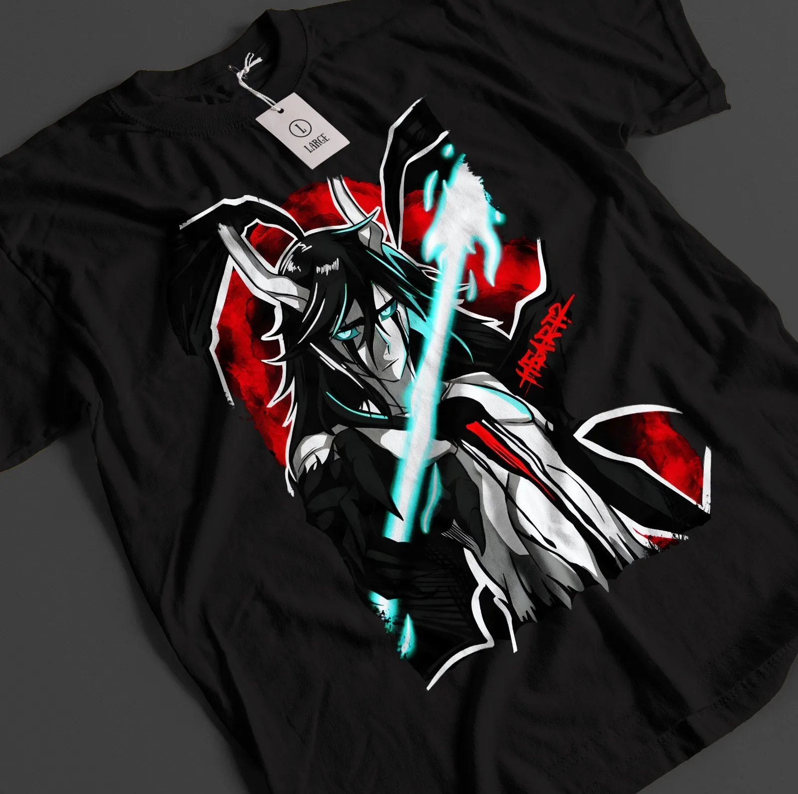 Bleach Anime Shirt Ulquiorra Tshirt Ichigo Bankai T-Shirt Aizen Zaraki Unisex