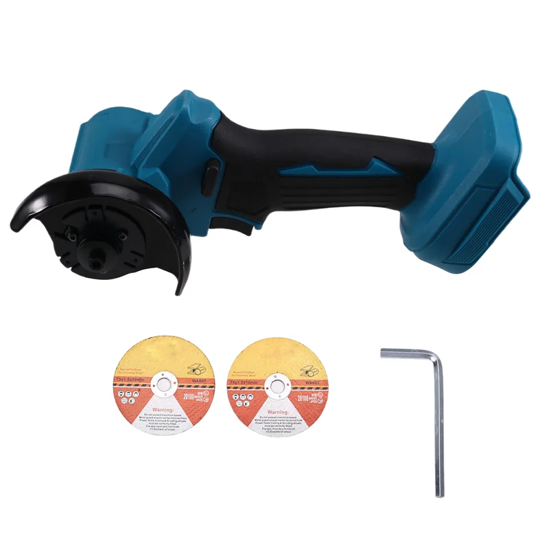 AT02-Cordless 3-Inch Mini Angle Grinder And Polishing Machine, Comes With 2 Cutting Discs, For  18V Battery