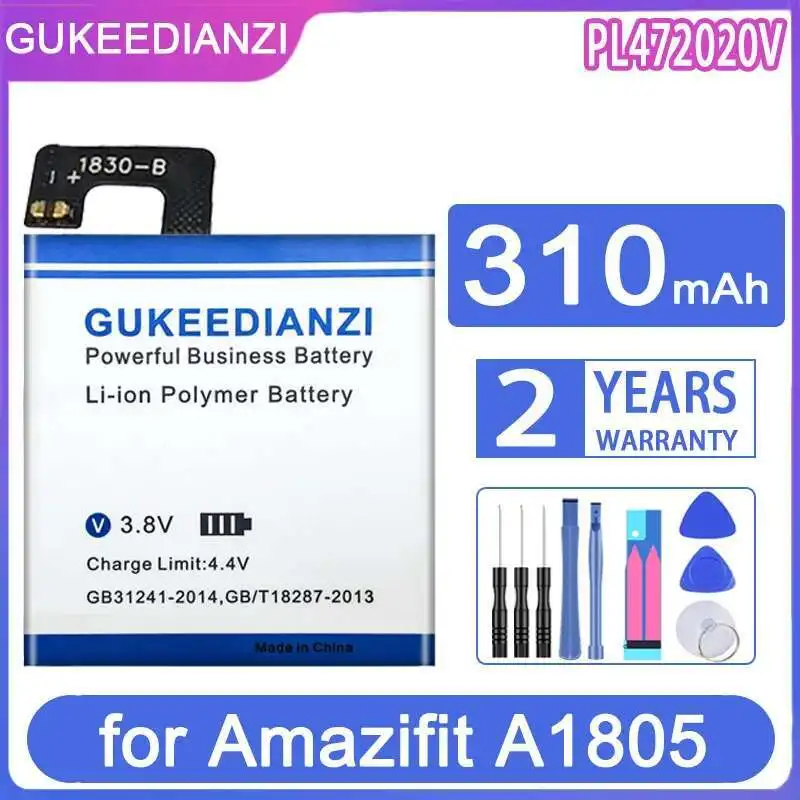 

PL472020V With Wires For Huami Amazifit A1805 Stable 310Mah Smartwatch Battery