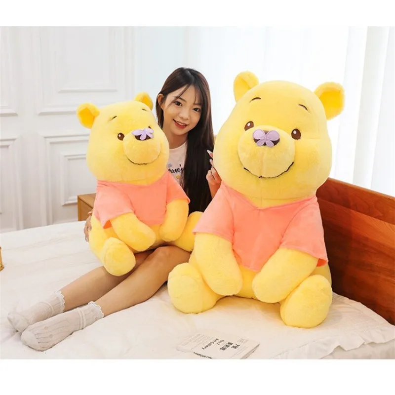 30/45CM Disney Winnie Kawaii Pooh Bear Butterfly Plush Toy Stuffed Doll Cartoon Sofa Cushion Pillow Children Girl Birthday Gift