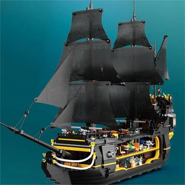 2900Pieces Pirate Ship Building Block Diy Assembly Games Mini Bricks Educatinal Toy Plastic Model Children Gift Home Decoration