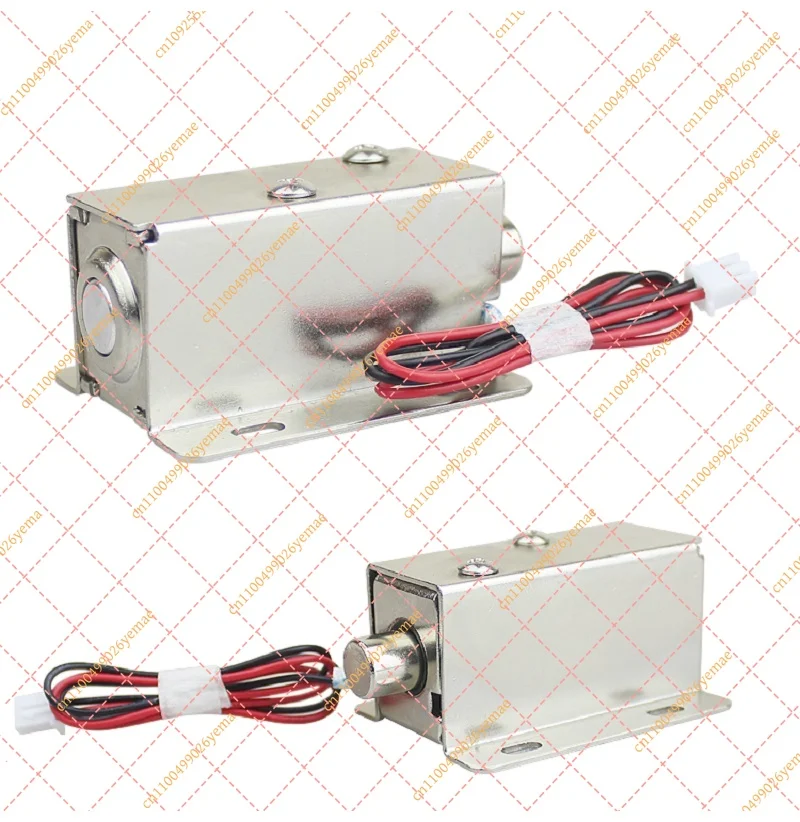 DC 12V Power On Locking Electronic  Cabinet Lock  Long term power on Inclined  Spring Bolt  Solenoid Latch for Drawers