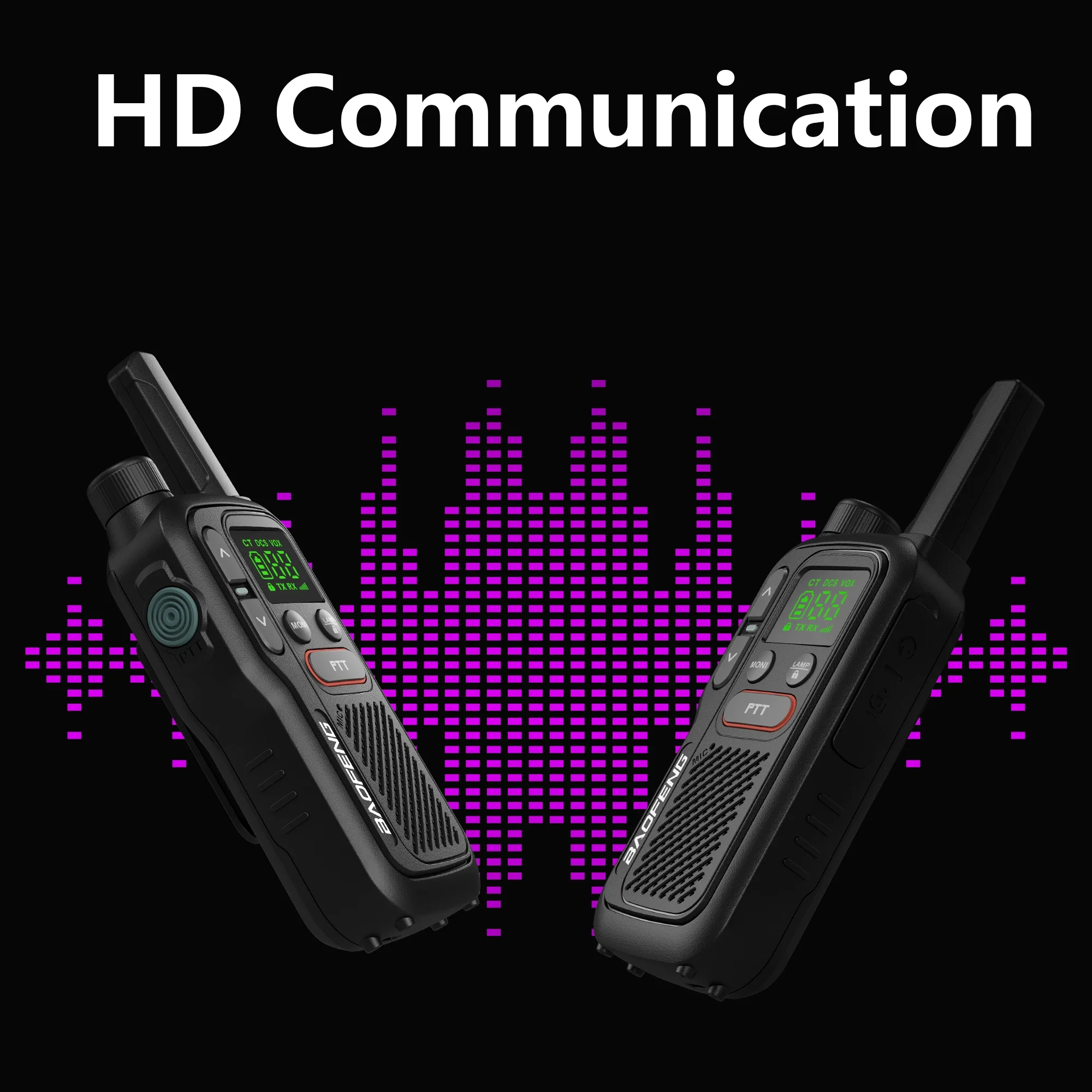 Baofeng BF-T18 PMR446 جهاز اتصال لاسلكي صغير 446 ميجا هرتز محمول اتجاهين أجهزة الراديو مصباح يدوي 16 قنوات مزدوجة PTT T18 للصيد التنزه