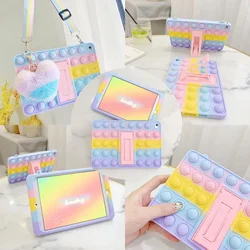 Case for iPad 2 iPad 3 iPad 4 Silicon Kids Cover iPad 2012 A1395 A1396 A1397 A1416 A1430 A1458 A1459 A1460 Soft Bubble Case Capa