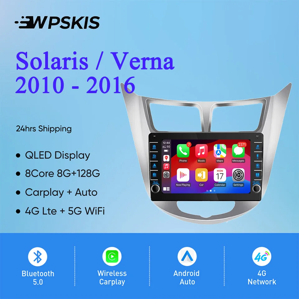 For Hyundai Solaris Verna 2010 - 2016 Car Auto Video Music Player Gps Navi Monitor Tape PC Tablet Entertainment system 2din RDS