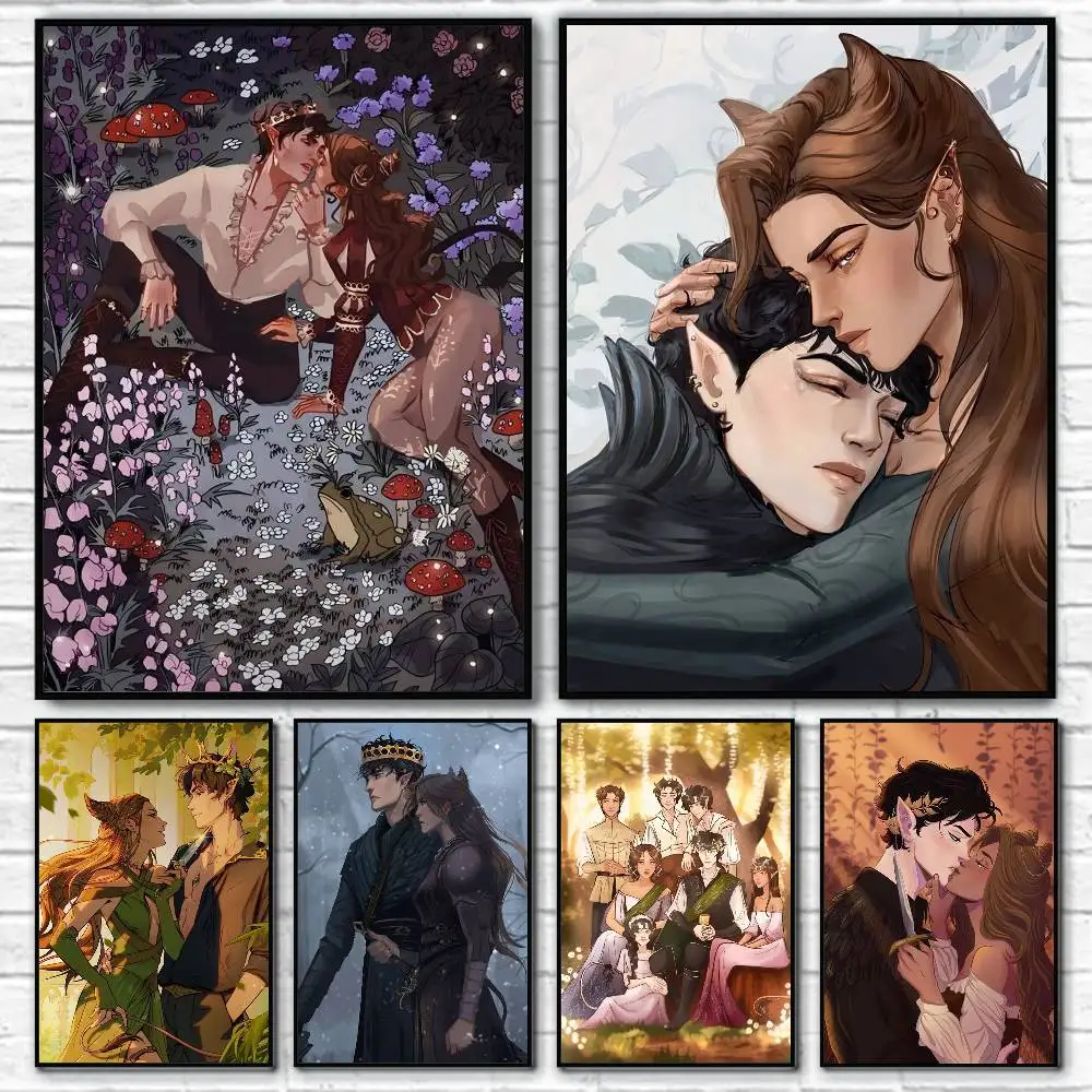 The Cruel Prince J-Jude And C-Cardan Posters Fancy Wall Sticker for Living Room Bar Decoration Wall Decor