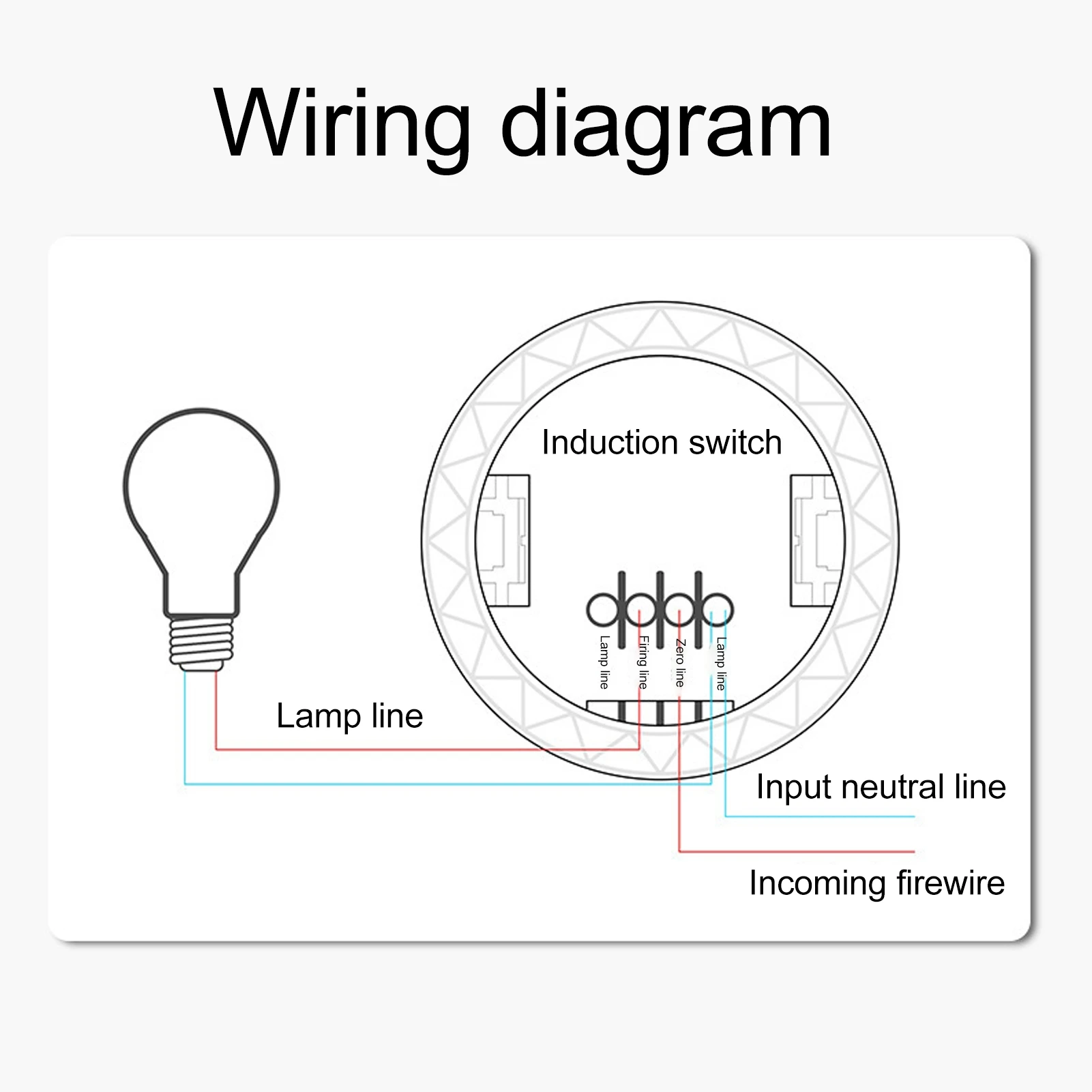 AC220V/110V Millimeter Wave Presence Sensor Adjustable 24GHz Motion Detection Ceiling Light Switch for Home