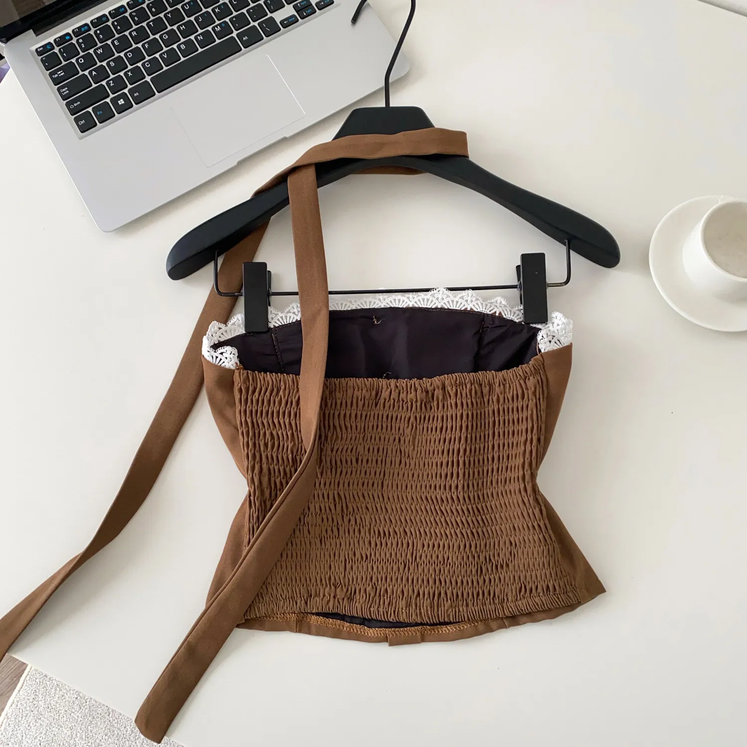 Women Chic halter Off Shoulder Chest wrapping Tank Top Fashion Sleeveless Tops summer Women Top