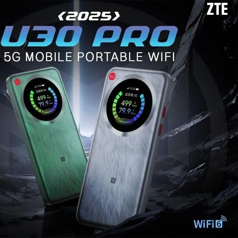 Unlocked ZTE 5G Pocket WiFi6 U30 Pro MU5358 Dual Bands 5G NR SA+NSA 4G LTE Sim Card Mobile Hotspot