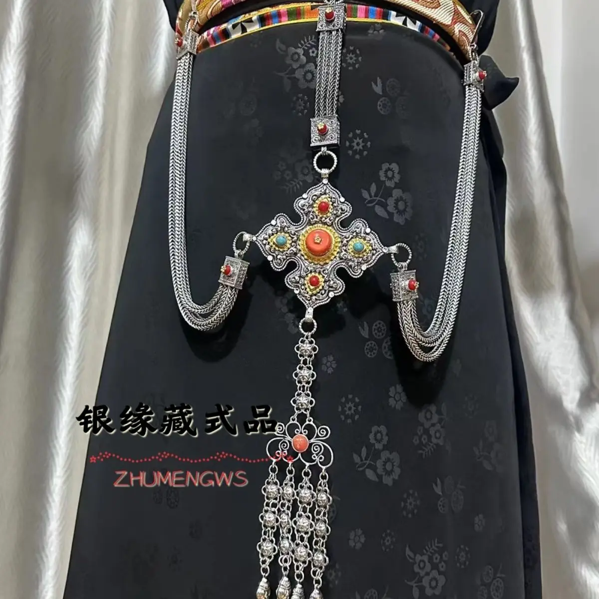 

Tibetan performance Tibetan clothing waist alloy accessories waist chain new pendant jewelry