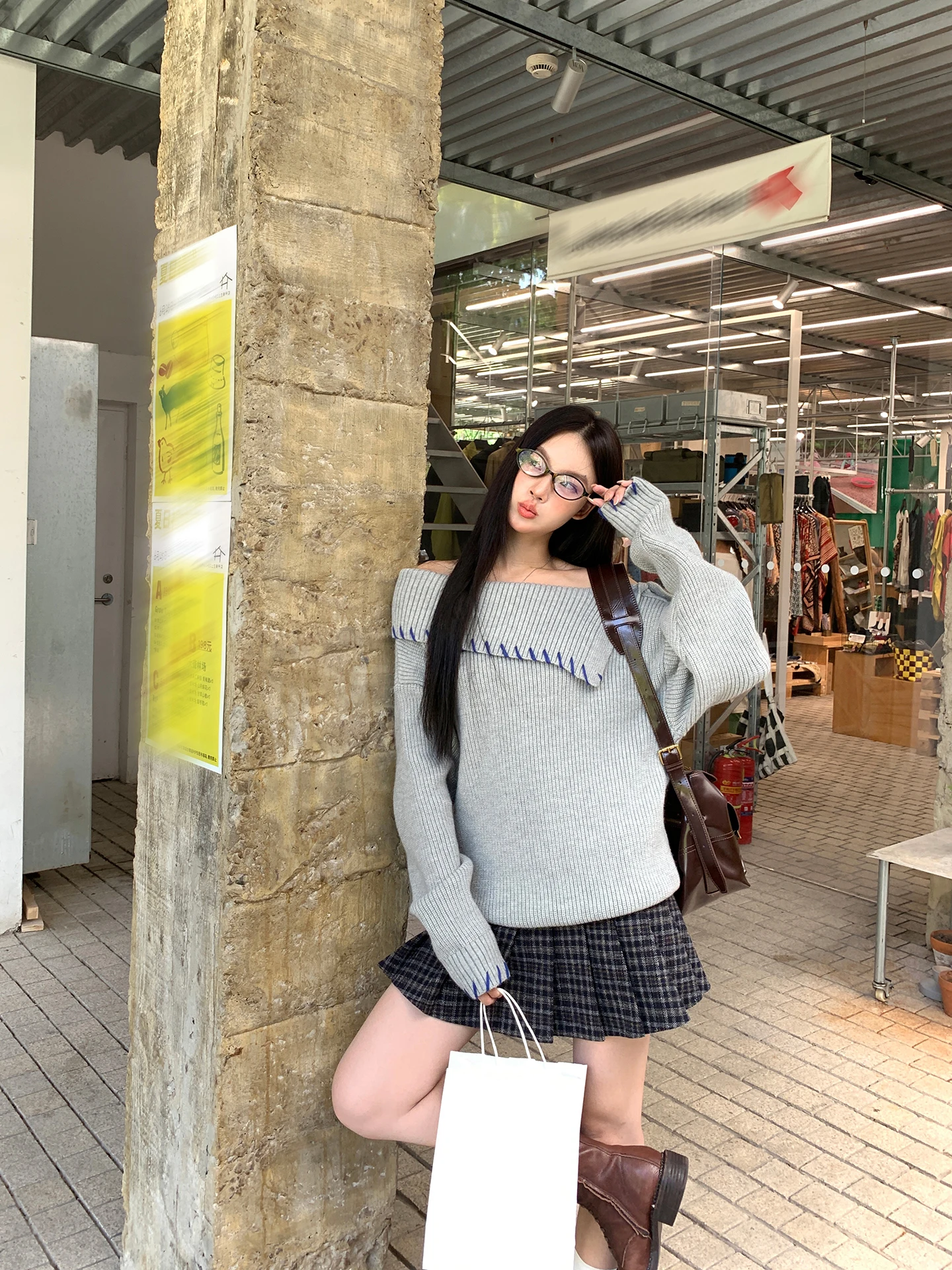 

Красная шерстяная юбка А-силуэта Celebri, женская, весна 2026, новая, с низкой талией, в клетку, с запахом, простая, для повседневной носки, короткая юбка