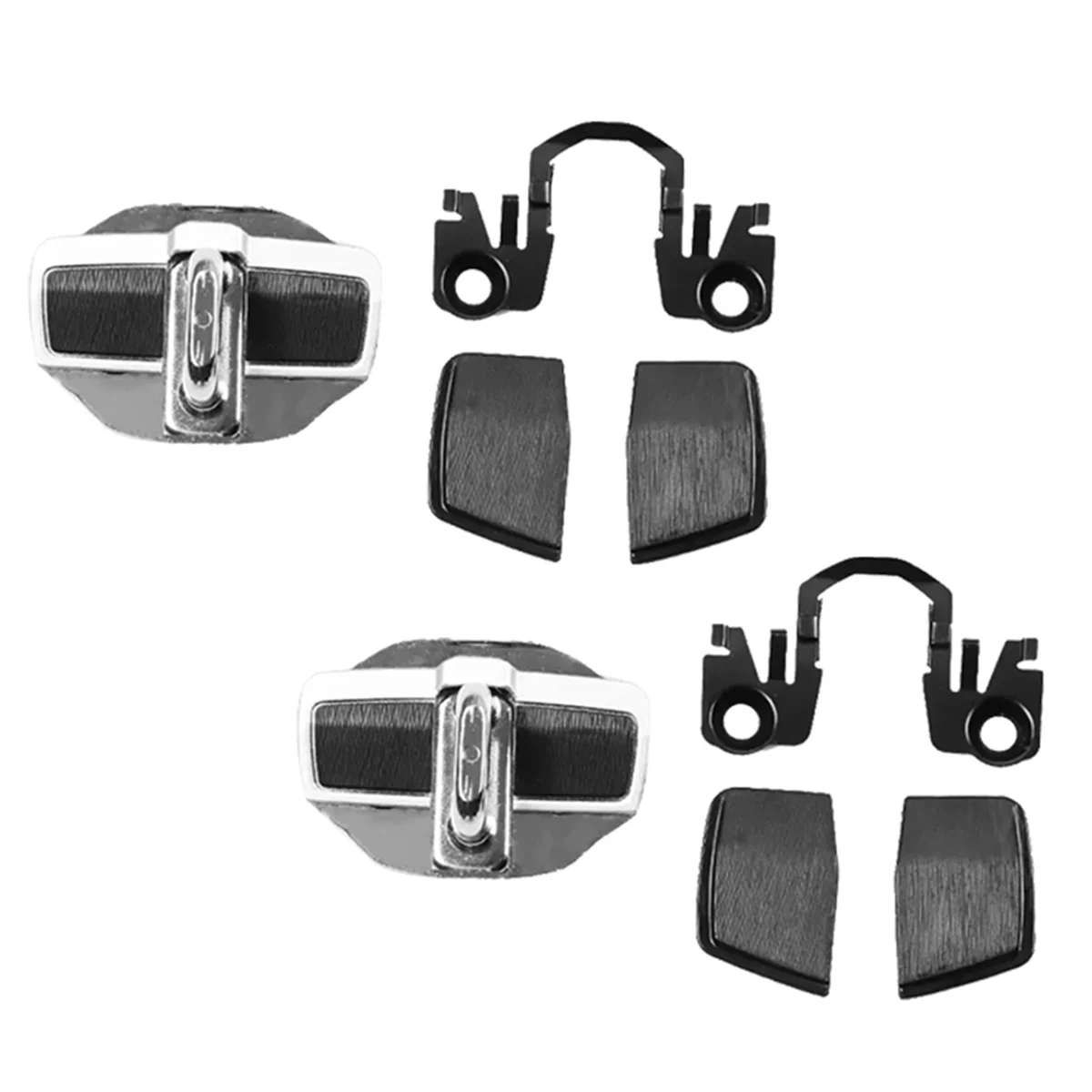 2 Set Car TRD Door Stabilizer Buckle for Honda Civic Accord CRV Odyssey HRV Door Lock Protector Latches Stopper Covers