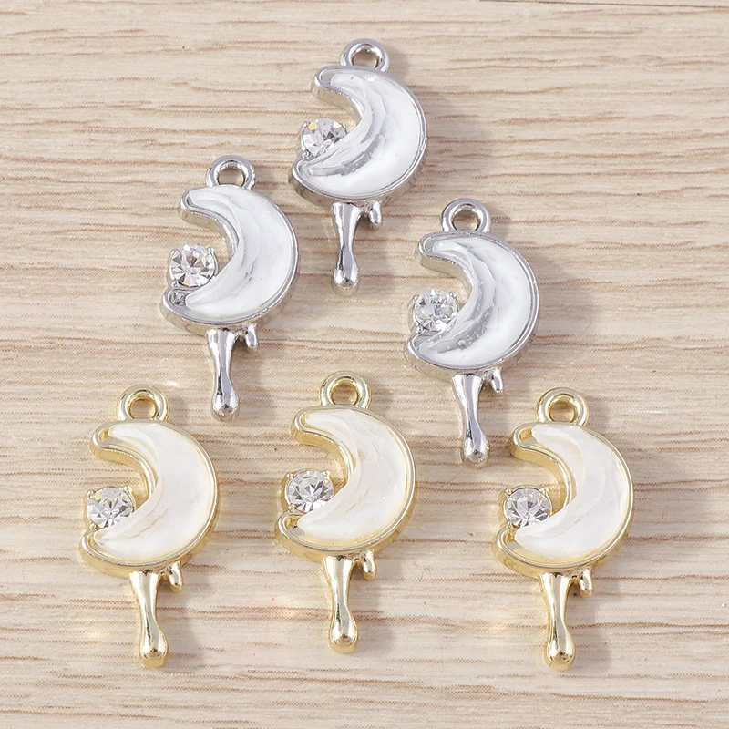Tusember 4 Stück 12 x 22 mm brillante Kristall-Polaris-Stern-Anhänger für die Schmuckherstellung, DIY, handgefertigte Halskette, Ohrringe, Basteln – Detail 17