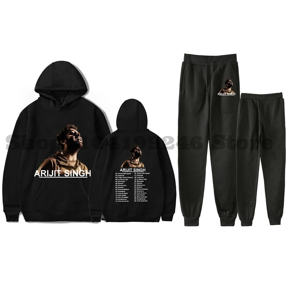 

Arijit Singh Songs PULLOVER HOODIE Merch толстовки комплект для мужчин и женщин толстовки брюки из двух предметов