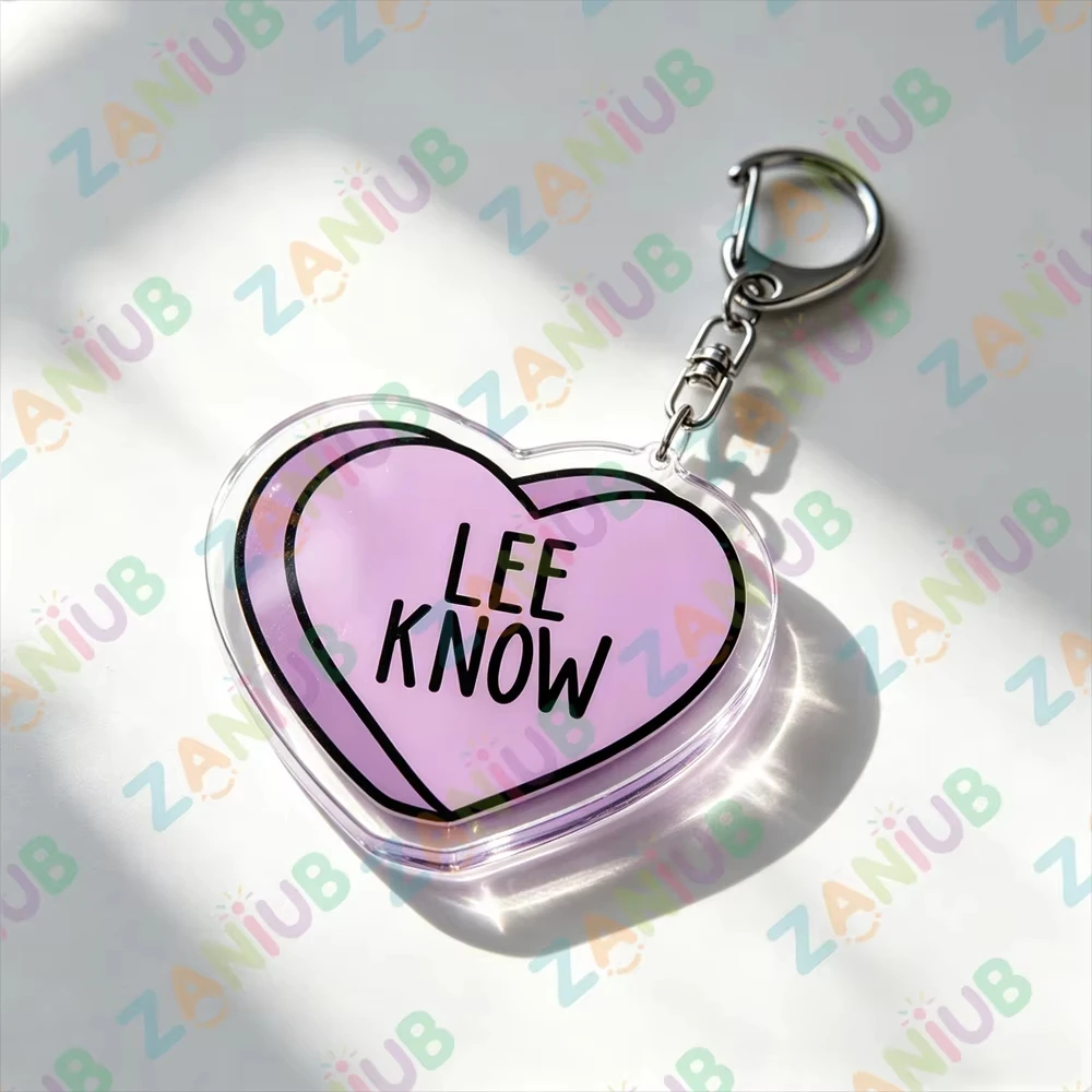 Kpop Boys Band Member Name Keychains Candy Color Love Heat Keyrings Jewelry Key Ring Purse Phone Bag Charm Fans Friends Gifts - view 5