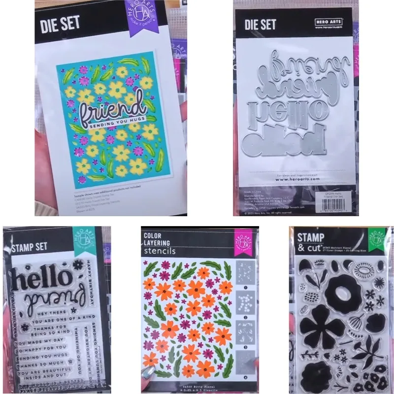You Make Me I'm So Happy for You Nuevo 2026 Troqueles de corte de metal y sellos transparentes para scrapbooking y creación de marcos de grabado en papel