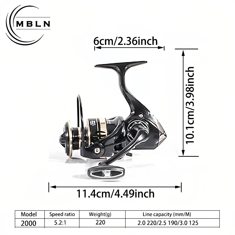 MBLN Brand,Fishing Rod Reel Combos Set,Travel Telescopic Fishing Rod,With Spinning Fishing Reel,Nylon Fishing Line,Lure Bait Set