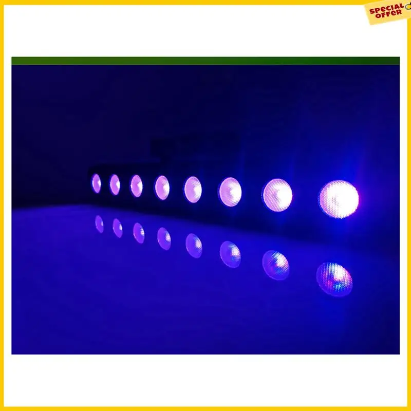 A25P 2X 8 LED RGBW 4IN1 DMX ウォールウォッシュランプ DJ ディスコパーティーパーステージライト効果ダンスバーホリデー装飾 (EU プラグ)