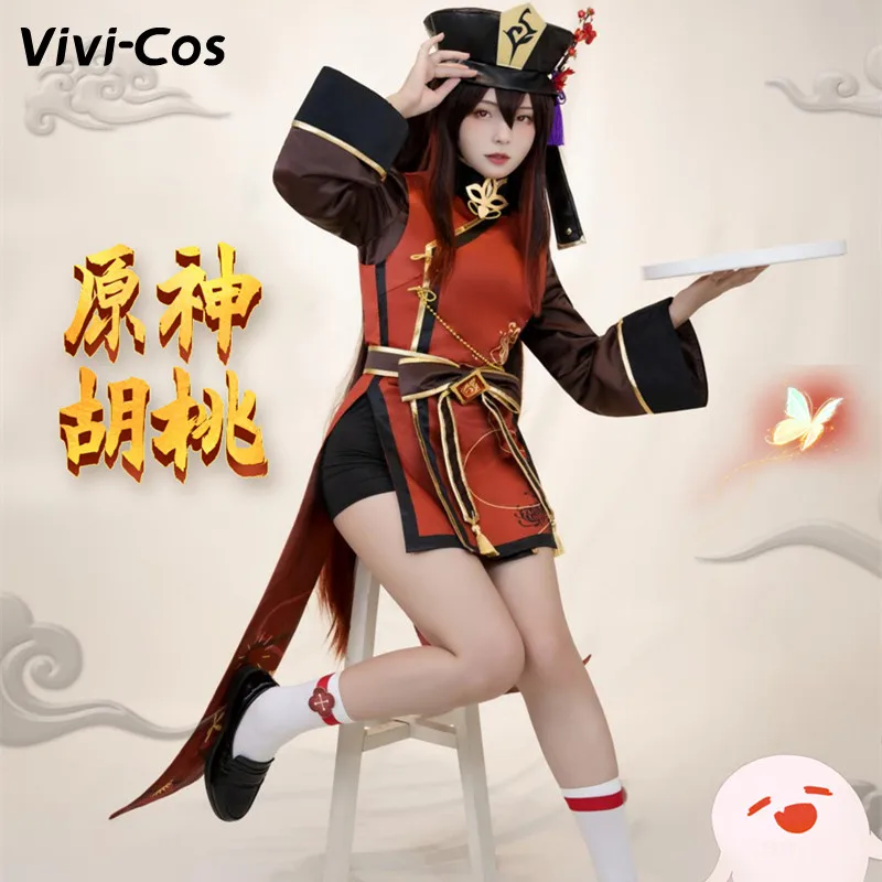 

Vivi-Cos Game Genshin Impact Hu Tao Cute Exquisite Dress Cosplay Women's Costume Halloween Comic Con New XS-XXL