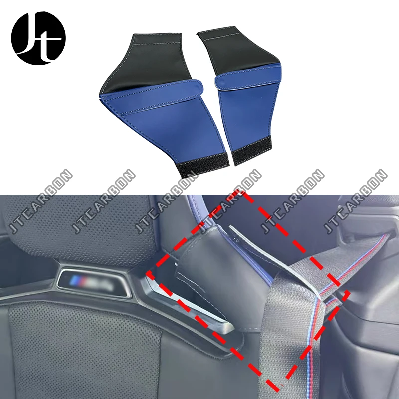 M Carbon Bucket Seat Safety Belt Extension Guide Limiter Genuine Leather Case For BMW G87 M2 G80 G81 M3 G82 G83 M4 F92 M8