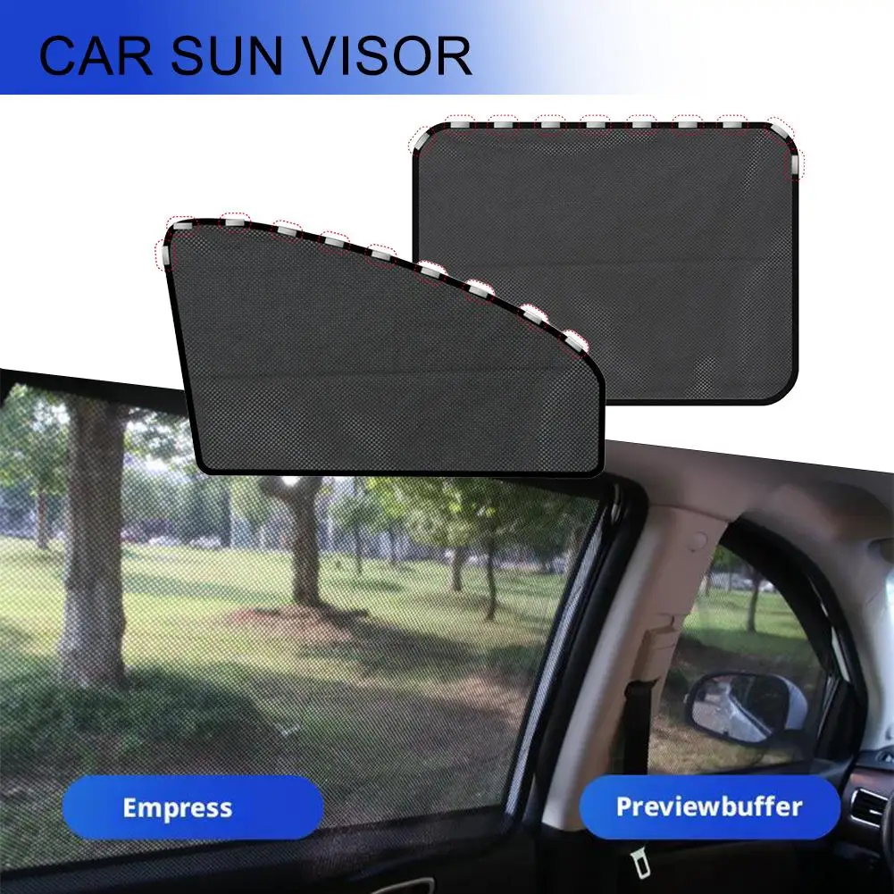 Magnetic Car Sun Shade UV Protection Car Window Sunshade Side Window Summer Protection Window Film Mesh Sun Visor