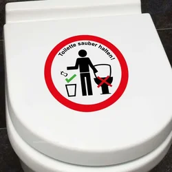 3D Toilet Stickers Personality Antics Removable Toilet Stickers Bathroom Wc Decoration Self-adhesive Wall Stickers Accessories