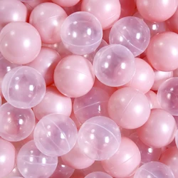BPA Free Non-Toxic Thicken Soft 2.16 Inches 100pcs Plastic Ball Pit Balls Multicolor Matching with Bag Toy Balls for Kid