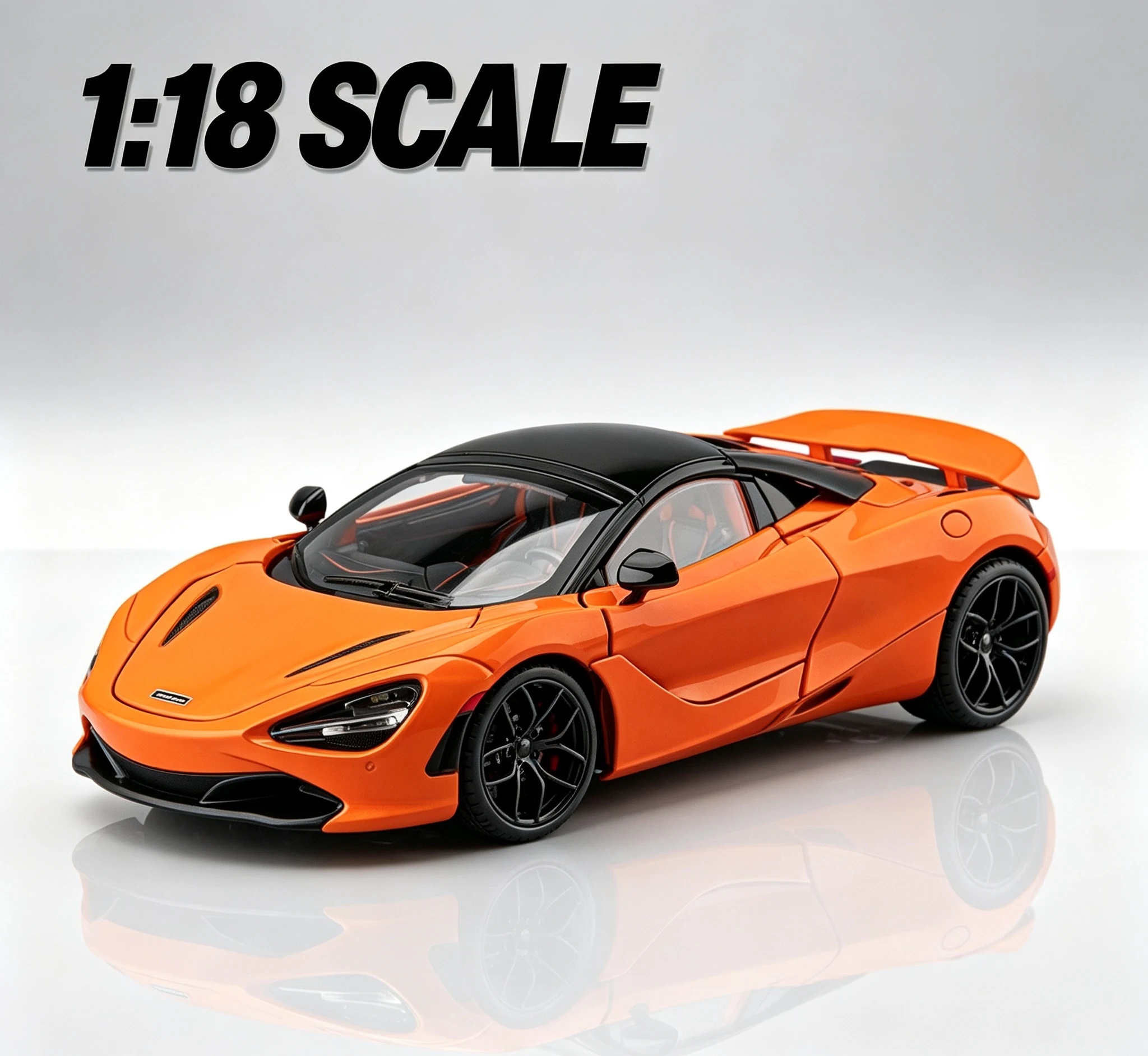 1:18 Scale Diecast Cars 720S Metal Toy Cars,Pull Back Cars with Lights and Sound,Car Collectible Die Cast Sports Car Model Kit