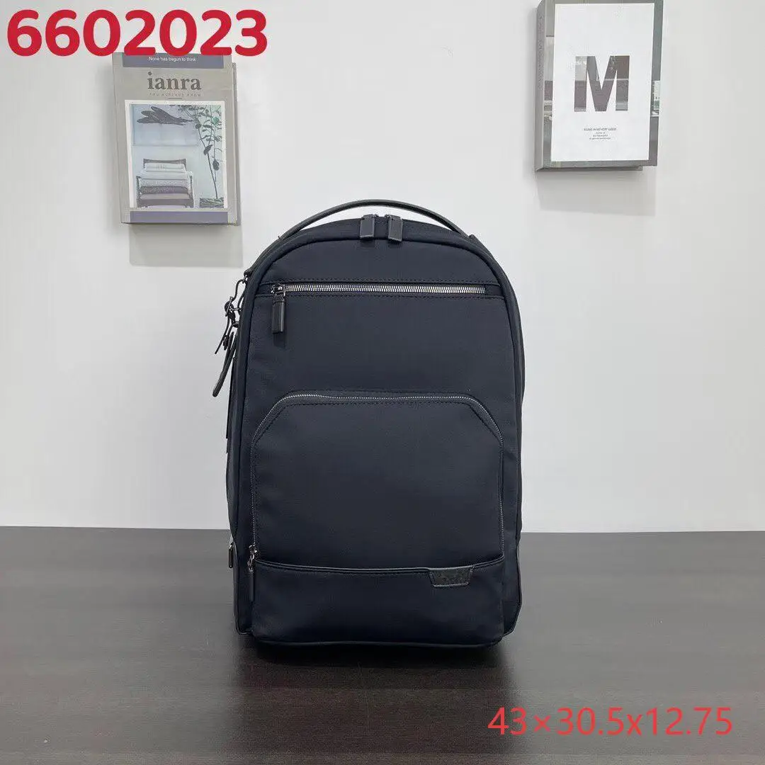 Men's Fashion Casual Laptop Backpack, Large Capacity Classic Nylon Business Travel Daypack 6602023