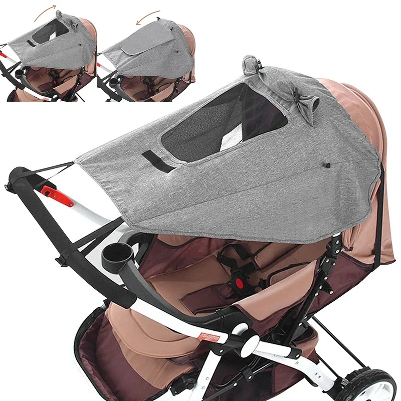 

Baby Stroller High Landscape Sunshade Accessories Shading and UV Protection Sunshade Cover Rainproof Canopy Universal