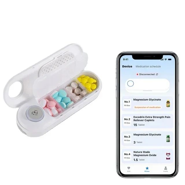 

2025/Reddot Winner EKG Machine Heart Rhythm Monitor Device Electrocardiogram Monitor Smart Medicine Drug Organizer Box Dispe