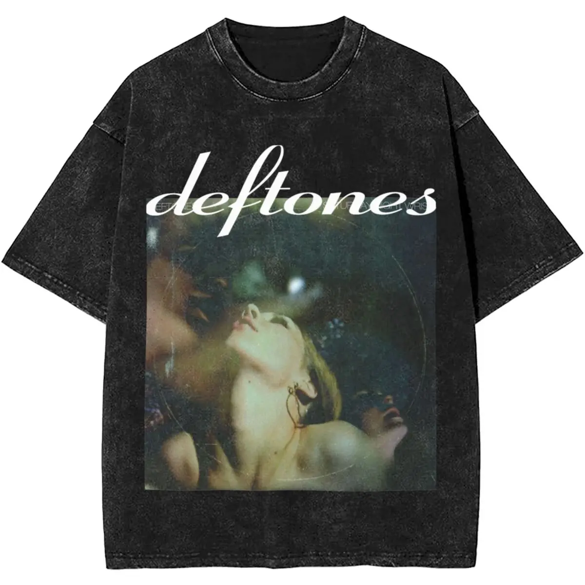 

Deftones Band Logo Washed T Shirt Streetwear Hip Hop Vintage T-Shirt Tees Tops for Men Women Cotton Oversize