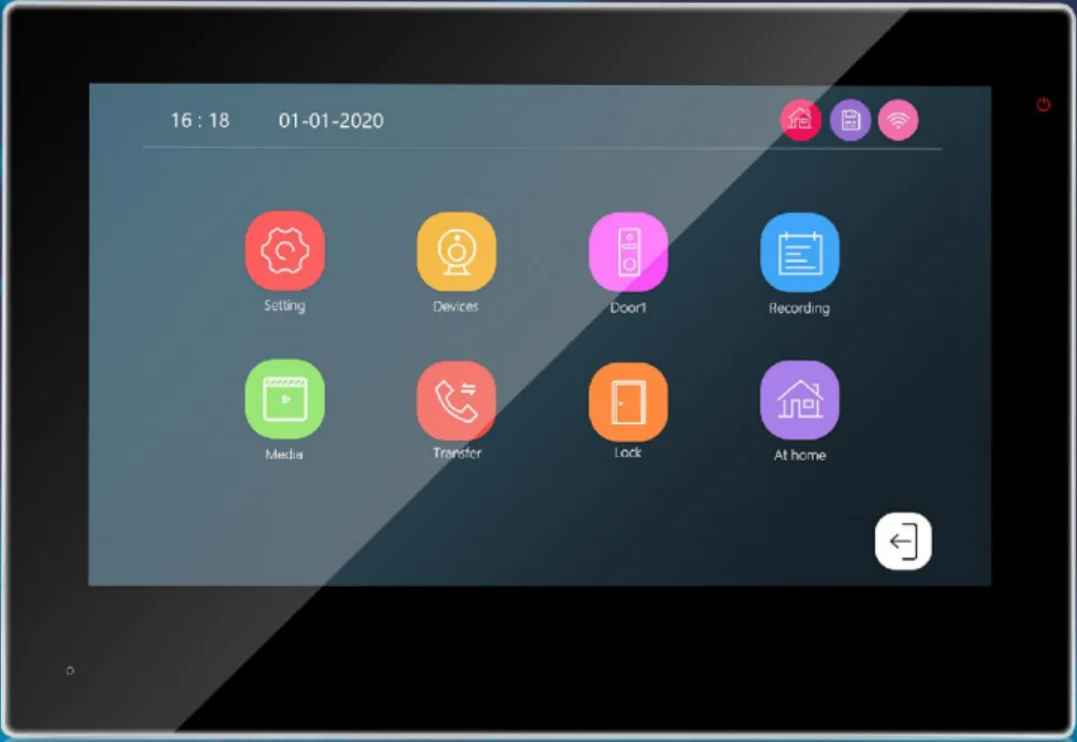TCP/IP Видеодомофон Стабильная интеллектуальная вилла Видеодомофон Система контроля доступа TCP/IP WIFI Видеодомофонная система