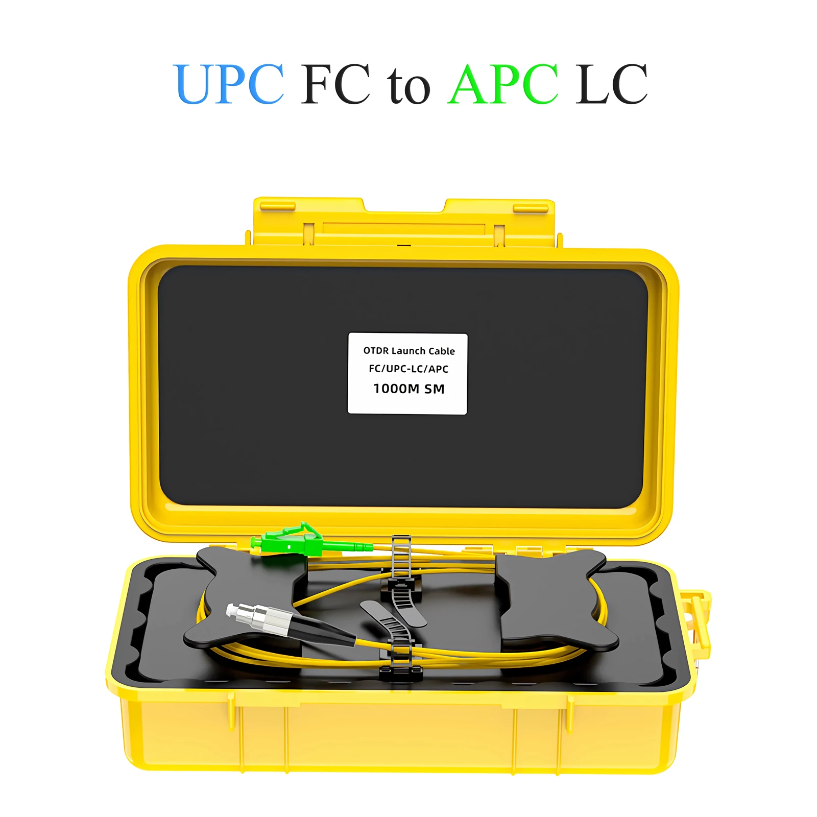 

Fiber Optic Cable Test Box - OTDR Launch Tool, Dead Zone Blind Zone Eliminator, Single Mode FC UPC-LC UPC/APC 1310/1550nm