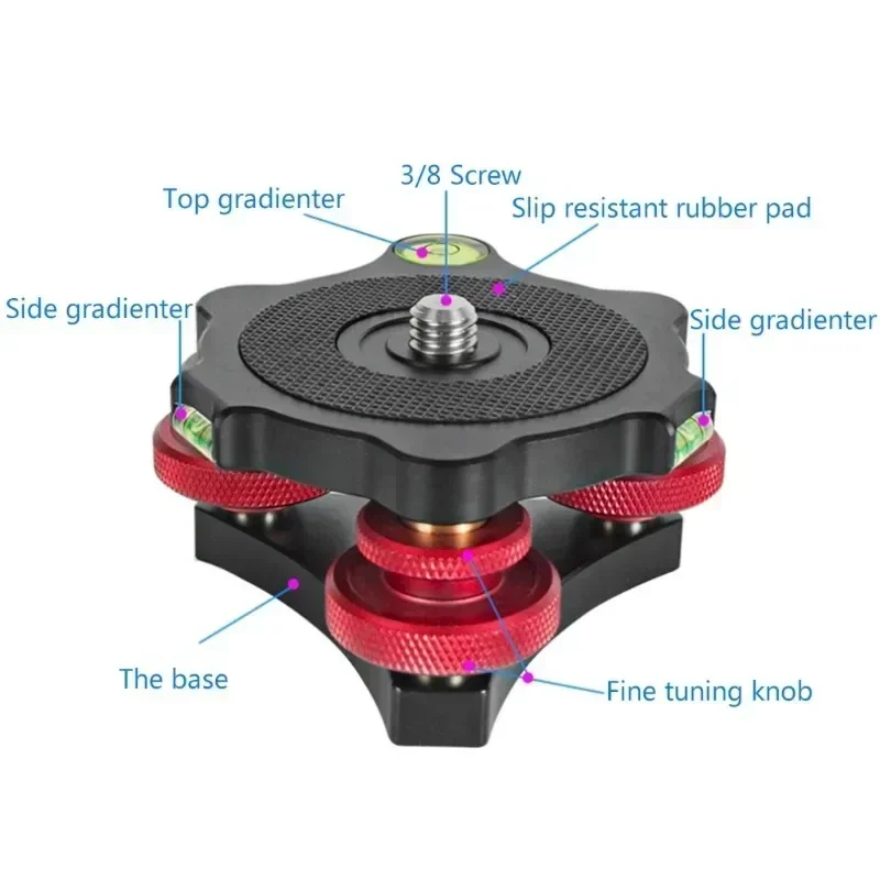 LP-64 Leveler with Bubble Level for Tripod, Standard 3/8