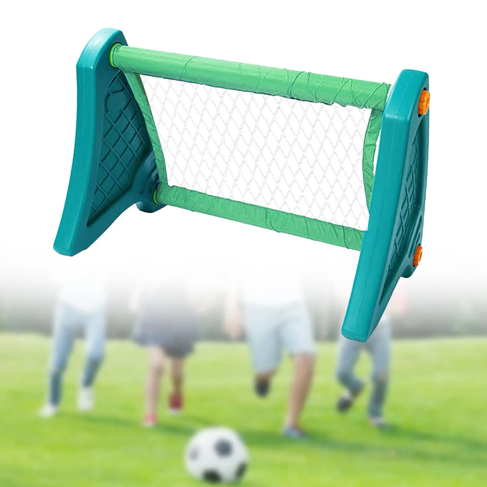 Kids Soccer Goal Football Net Practice Training Equipment Easy Assembly Football Goal Frame for Games Beach Lawn Backyard Garden