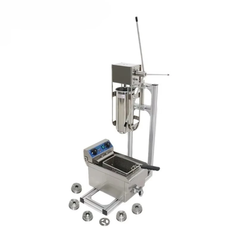 Commercial Stainless Steel Vertical Multi-Function Hand Cranked Electric Fryer New Design for Deep-Fried Dough Sticks for